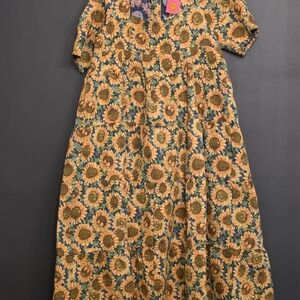 Dressed in LALA Sunflower Maxi Dress
